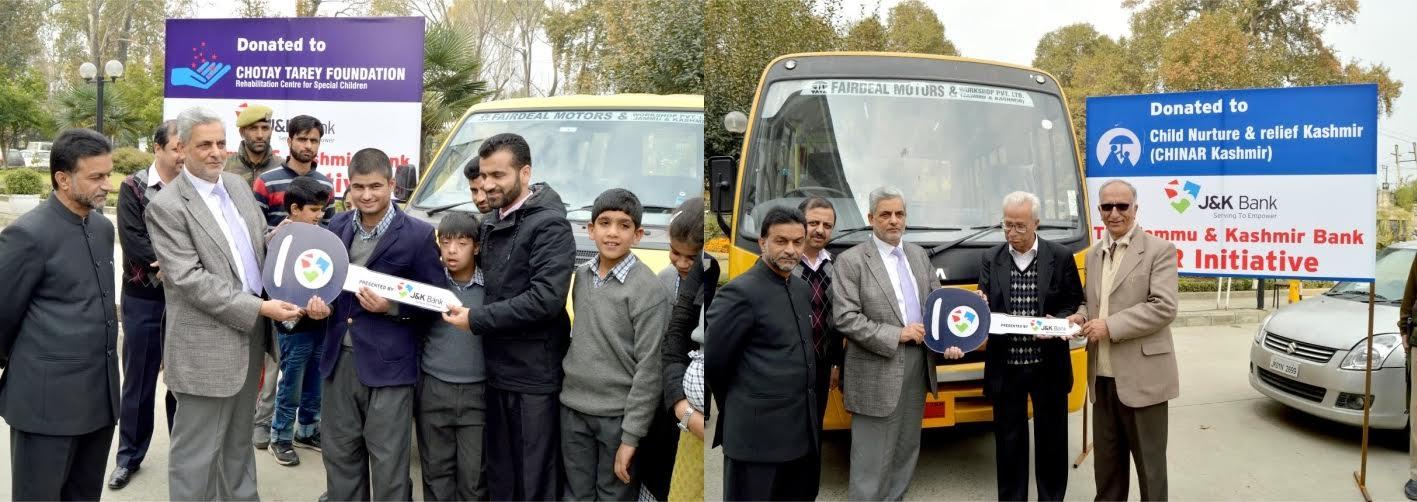 J&K Bank donates vehicles for special children